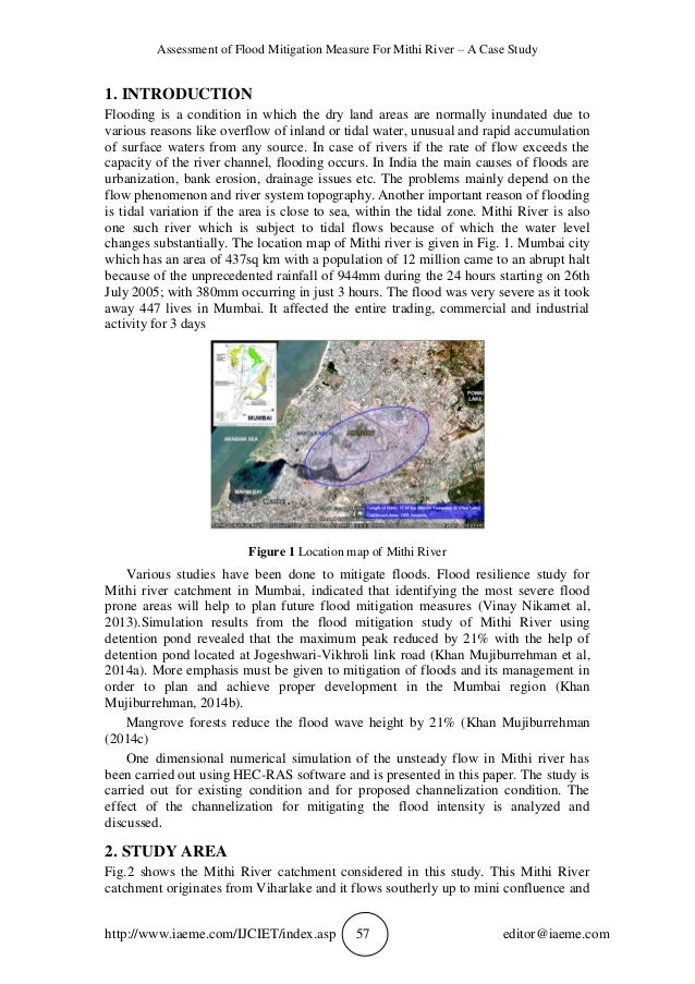 Mithi river project picture