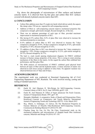 STUDY ON THE MECHANICAL PROPERTIES AND MICROSTRUCTURE OF CHOPPED CARBON ...