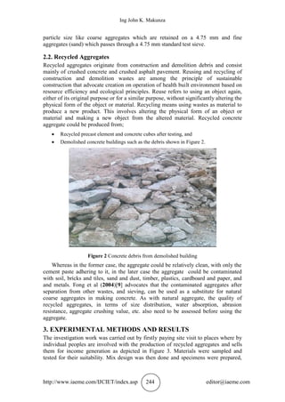 SUSTAINABLE CONCRETE MADE FROM RECYCLED AGGREGATES | PDF