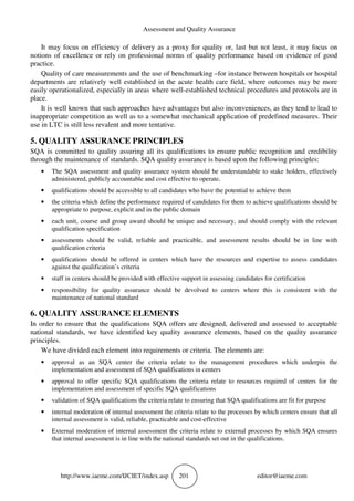 ASSESSMENT AND QUALITY ASSURANCE | PDF