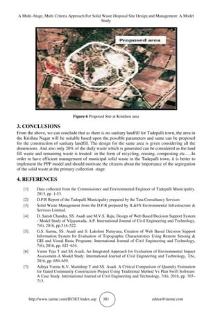 A MULTI–STAGE, MULTI CRITERIA APPROACH FOR SOLID WASTE DISPOSAL SITE ...