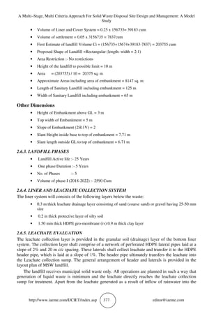 A MULTI–STAGE, MULTI CRITERIA APPROACH FOR SOLID WASTE DISPOSAL SITE ...