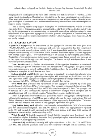 A REVIEW PAPER ON STRENGTH AND DURABILITY STUDIES ON CONCRETE FINE ...