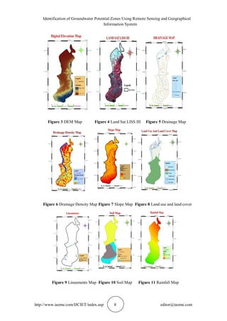 IDENTIFICATION OF GROUNDWATER POTENTIAL ZONES USING REMOTE SENSING AND ...