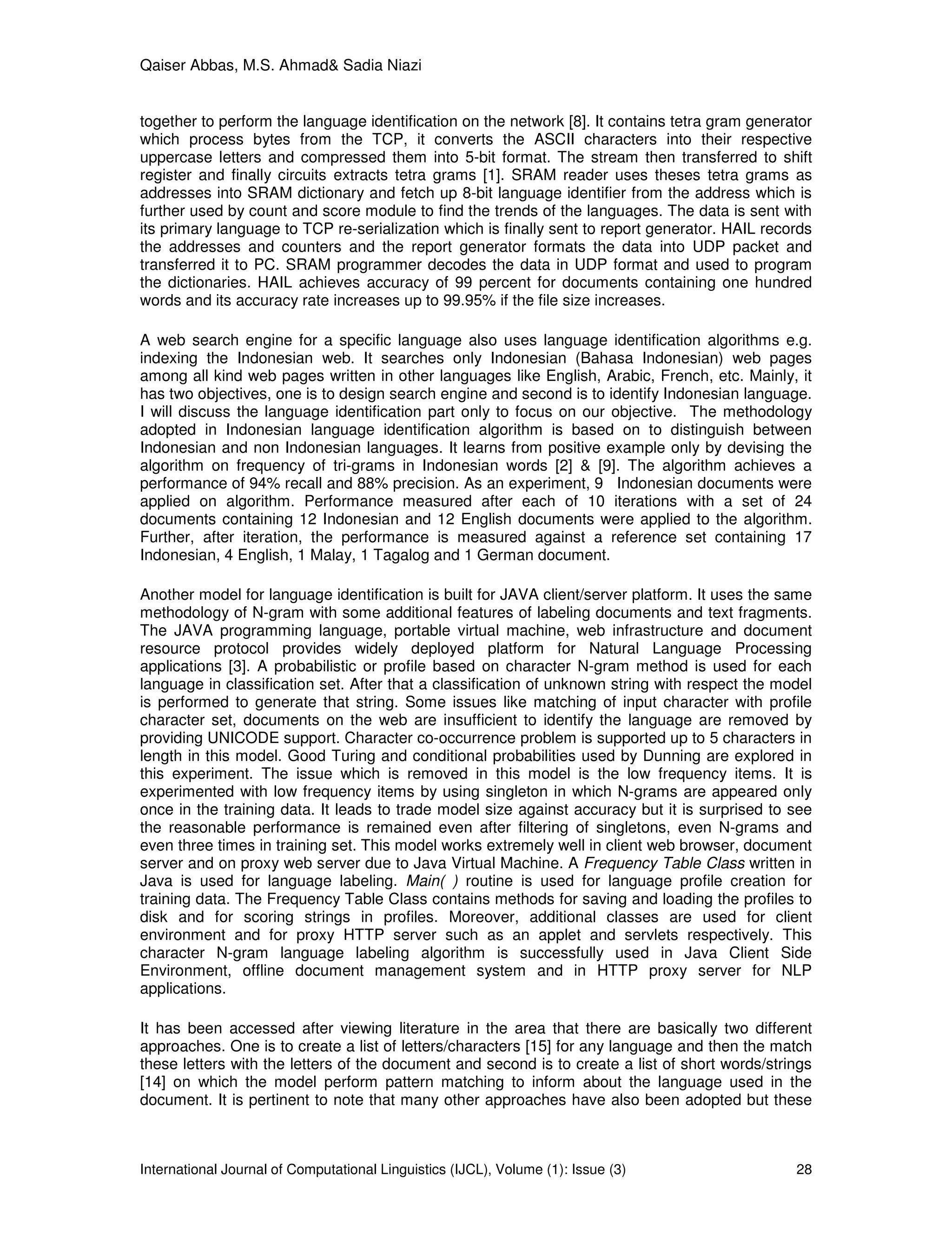 Language Identifier for Languages of Pakistan Including Arabic and ...