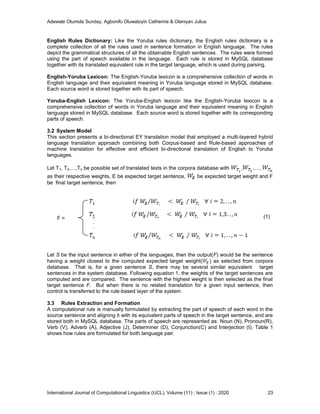 Development of Bi-Directional English To Yoruba Translator for Real ...