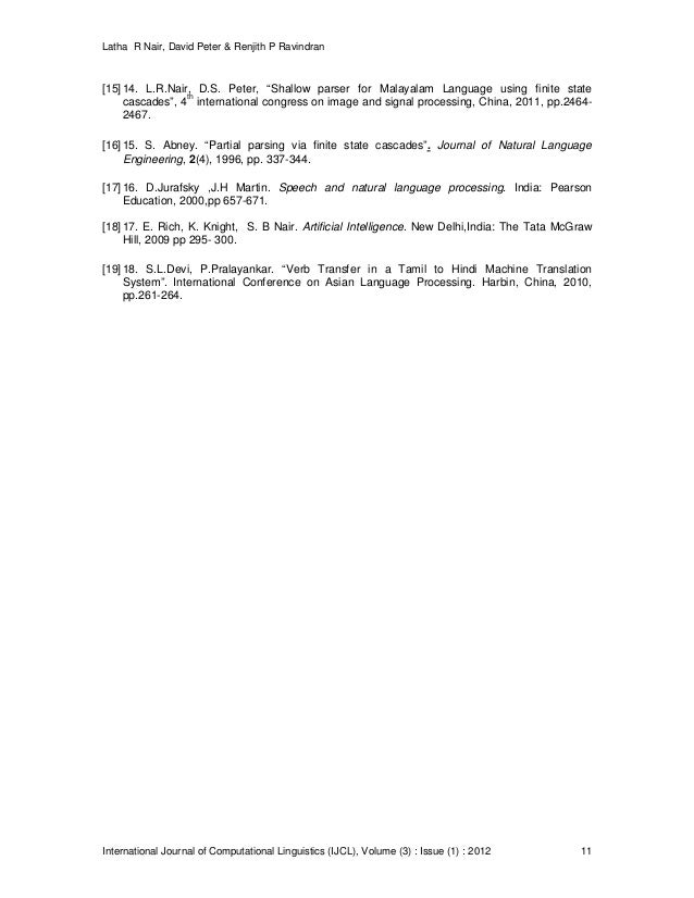 Design And Development Of A Malayalam To English Translator A Transf Design And Development Of A Malayalam To English Translator A Transf