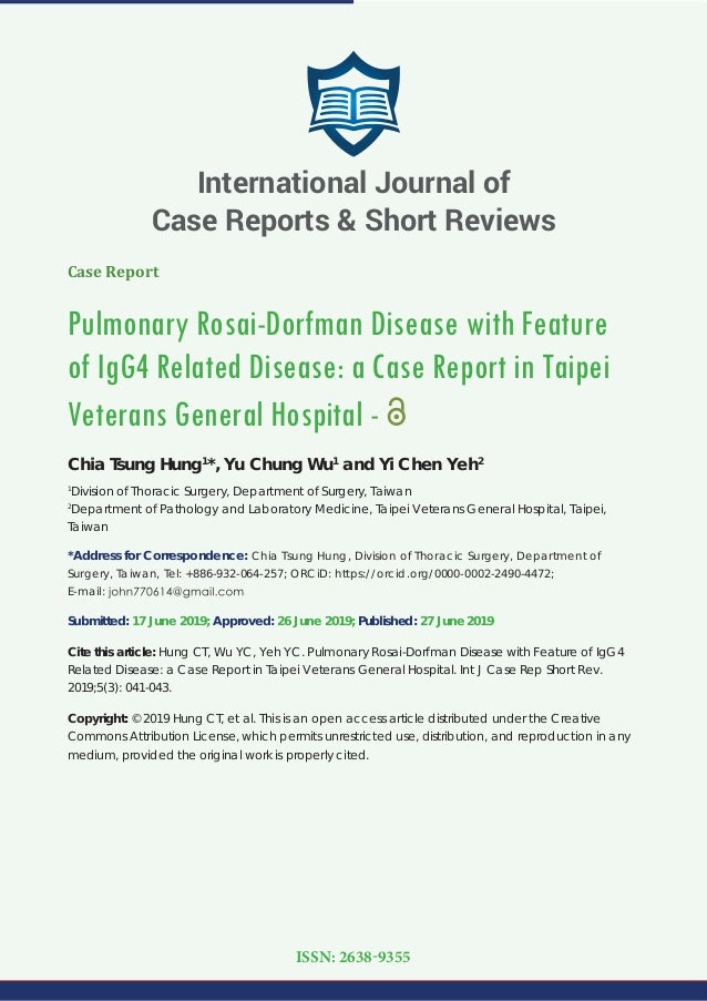 Journal of Medical Case Reports and Reviews case reports and reviews journal