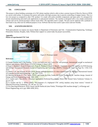 DESIGN AND DEVELOPMENT OF LOW COST COMPUTER NUMERICAL CONTROL PLOTTER ...