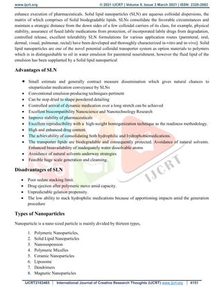 Solid lipid nanoparticles | PDF