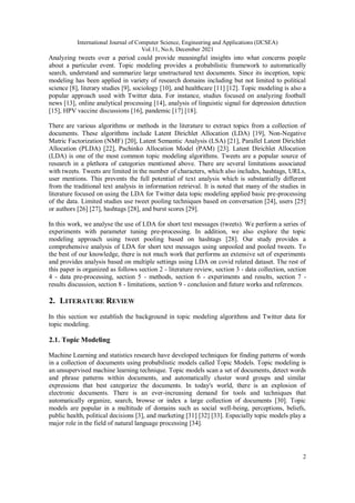 Analysis of Topic Modeling with Unpooled and Pooled Tweets and ...