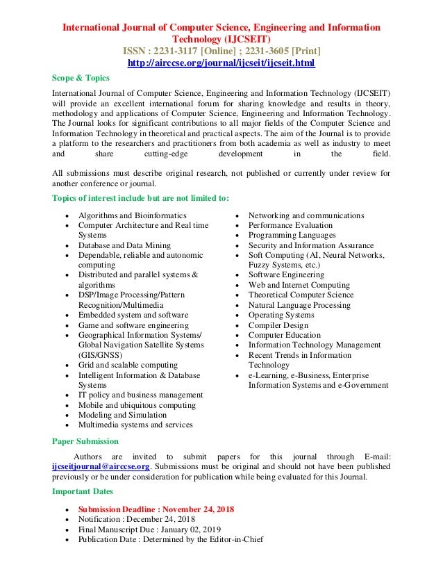 International Journal Of Computer Science Engineering And Information international-journal-of-computer-science-engineering-and-information