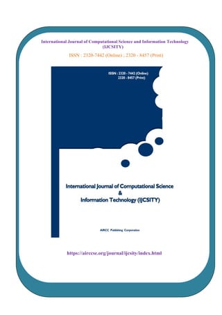 International Journal of Computational Science and Information ...