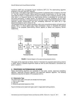 Robust Image Watermarking Scheme Based on Wavelet Technique | PDF