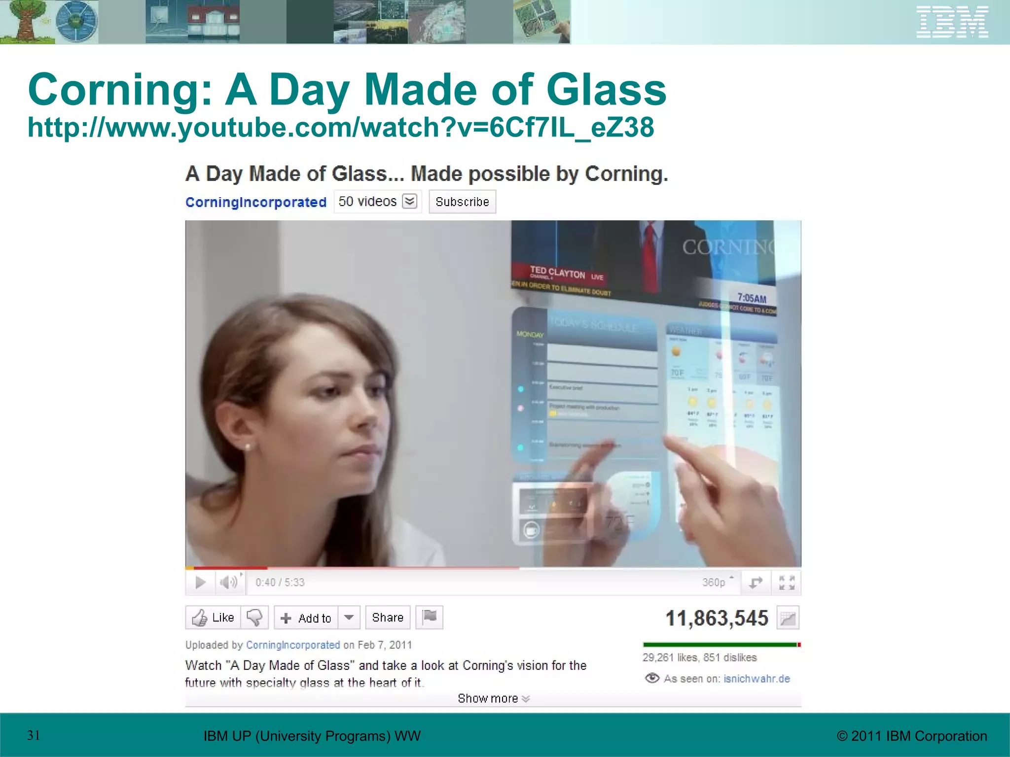 Corning: A Day Made of Glass http://www.youtube.com/watch?v=6Cf7IL_eZ38 