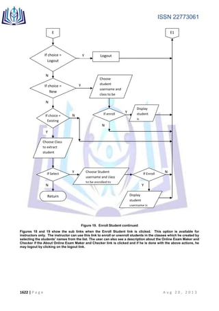DESIGN AND DEVELOPMENT OF AN ONLINE EXAM MAKER AND CHECKER | PDF