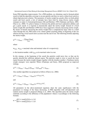 A PARTICLE SWARM OPTIMIZATION ALGORITHM BASED ON UNIFORM DESIGN | PDF