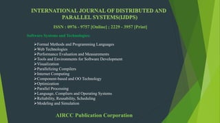 ISSN : 0976 - 9757 [Online] ; 2229 - 3957 [Print]
AIRCC Publication Corporation
Software Systems and Technologies:
Formal...