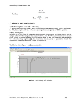 Transient Stability Assessment of the Nigerian 330kV Network. | PDF