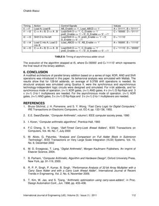 Design and Simulation of a Modified Architecture of Carry Save Adder | PDF