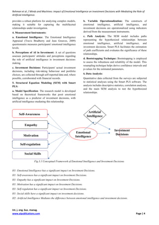 Minds and Machines: Impact of Emotional Intelligence on Investment ...