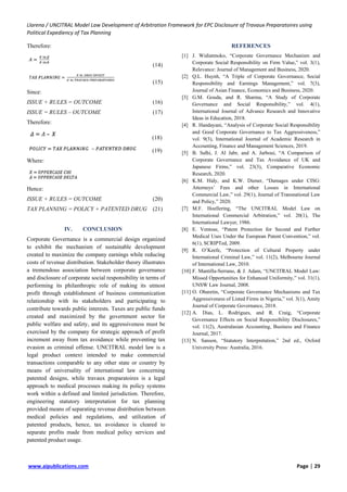 UNCITRAL Model Law Development of Arbitration Framework for EPC ...
