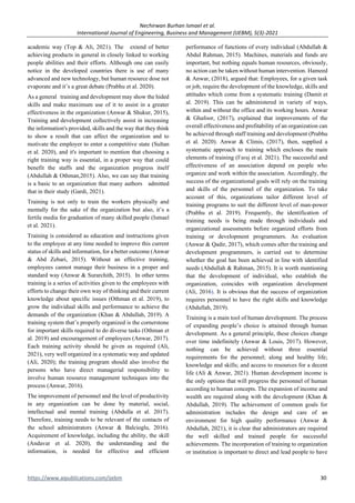 The Role of Training and Development on Organizational effectiveness | PDF