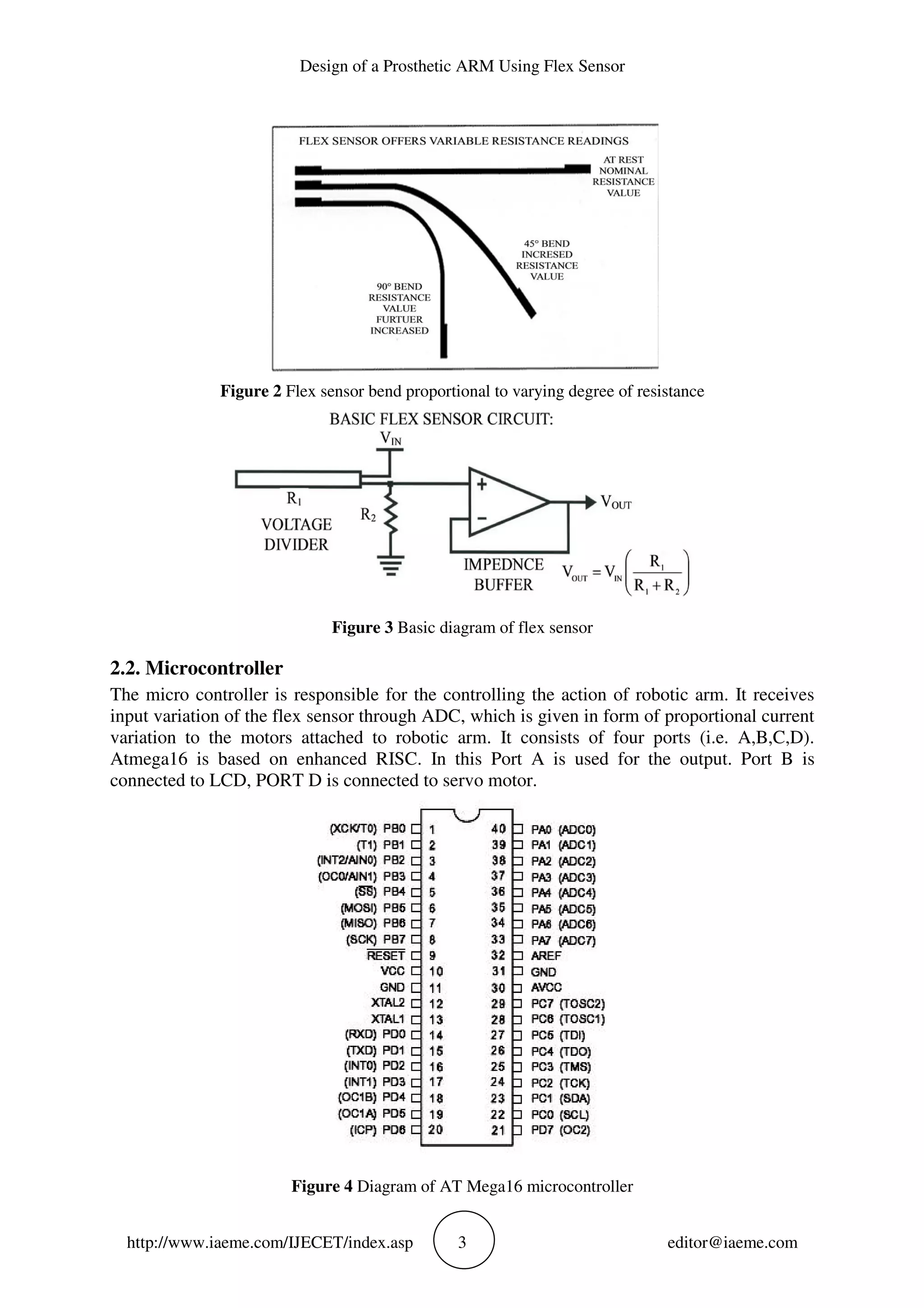 DESIGN OF A PROSTHETIC ARM USING FLEX SENSOR | PDF