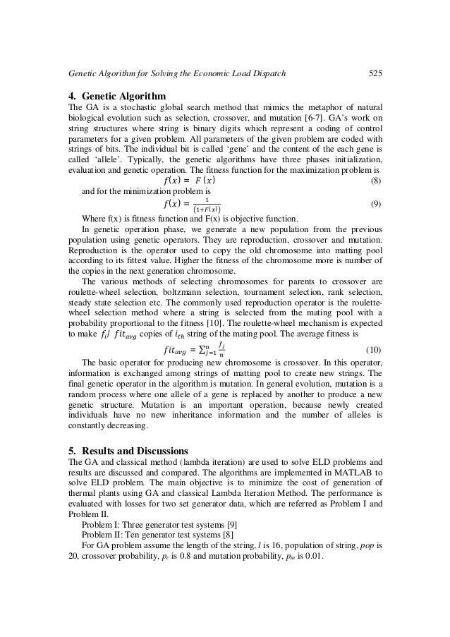 phd thesis economic load dispatch