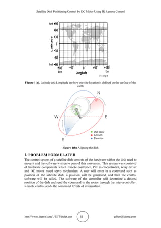 SATELLITE DISH POSITIONING CONTROL BY DC MOTOR USING IR REMOTE CONTROL ...