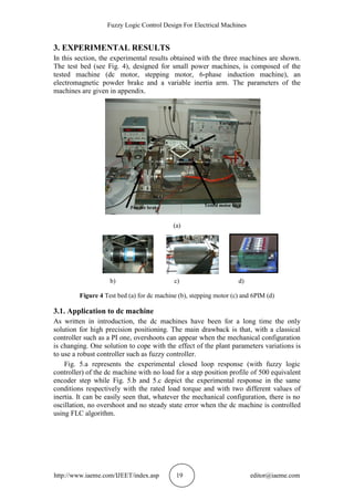 FUZZY LOGIC CONTROL DESIGN FOR ELECTRICAL MACHINES | PDF