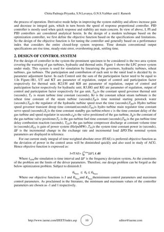 DESIGN OF CONTROL STRATEGIES FOR THE LOAD FREQUENCY CONTROL (LFC) IN ...