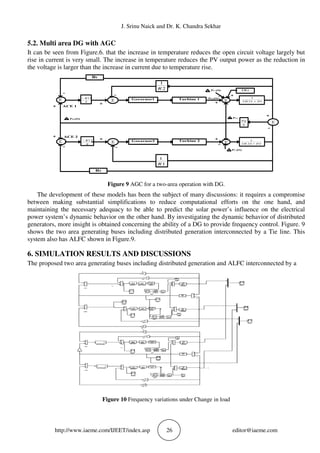 LOAD FREQUENCY CONTROL IN TWO AREA NETWORK INCLUDING DG | PDF