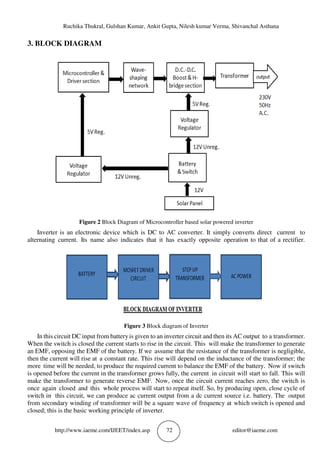 MICROCONTROLLER BASED SOLAR POWER INVERTER | PDF