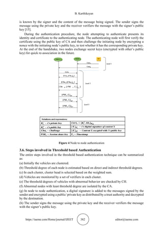A THRESHOLD BASED AUTHENTICATION MECHANISM FOR VEHICULAR AD HOC NETWORK ...