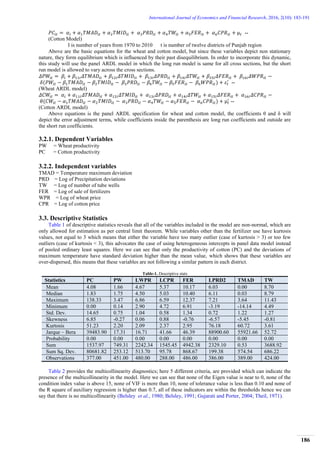Economic Impact of Climate Change on Wheat and Cotton in Major ...