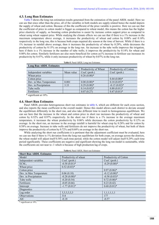 Economic Impact of Climate Change on Wheat and Cotton in Major ...