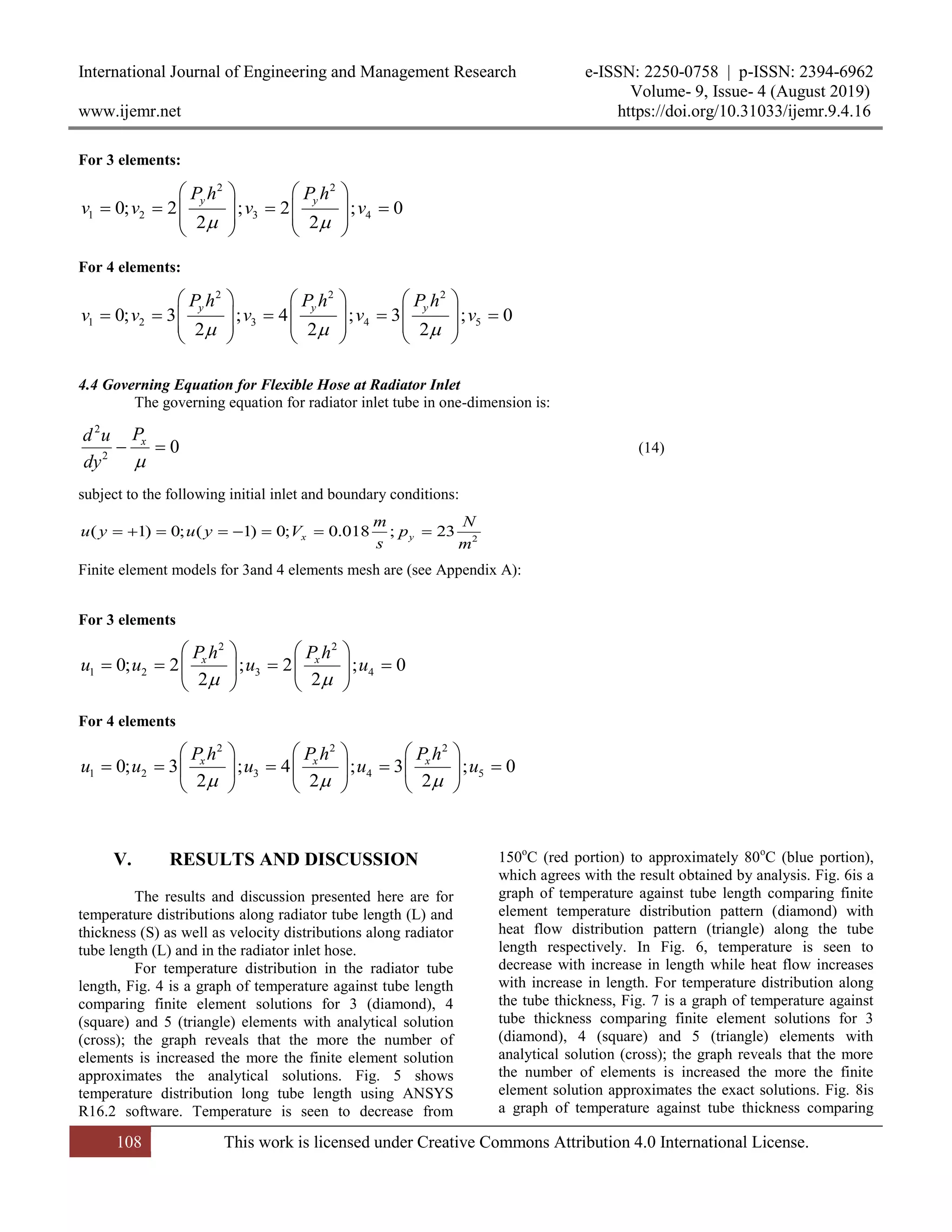 Finite Element Analysis to Predict Temperature and Velocity ...