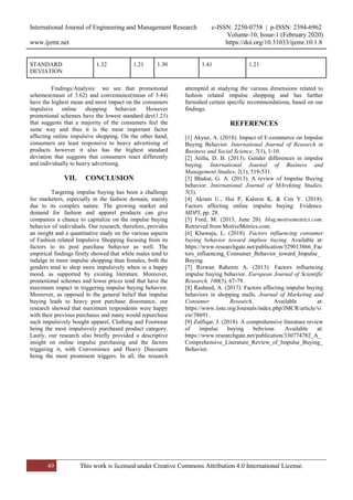 Analysis of Impulsive Buying Behavior in Fashion Industry | PDF