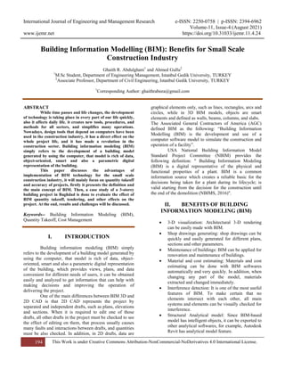 Building Information Modelling (BIM): Benefits for Small Scale ...