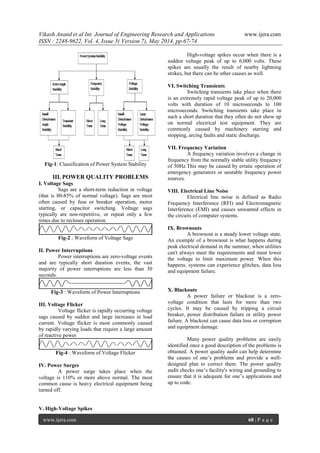 Causes, Effects and Solutions of Poor Quality Problems in the Power ...
