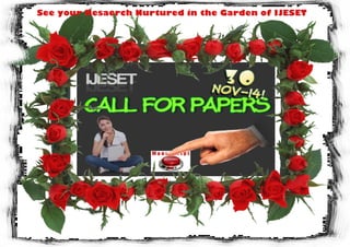 Ijeset call for paper