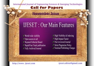Ijeset call for papers