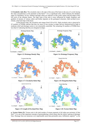 Morphometric Studies of Fourth order Sub-Basins (FOSB’s) in North ...