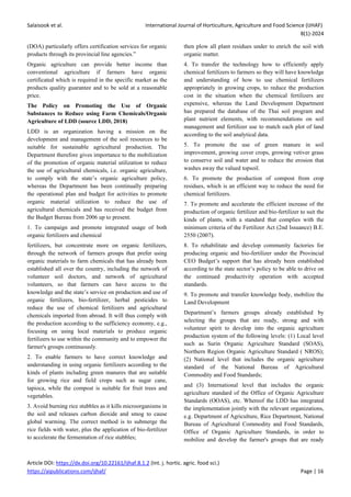 Further analysis on Organic agriculture and organic farming in case of ...