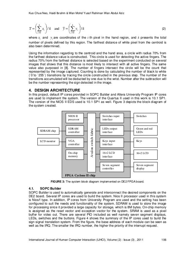 Development of Sign Signal Translation System Based on Altera’s FPGA