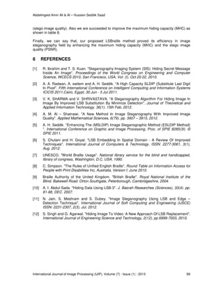 Image Steganography Technique By Using Braille Method of Blind People ...