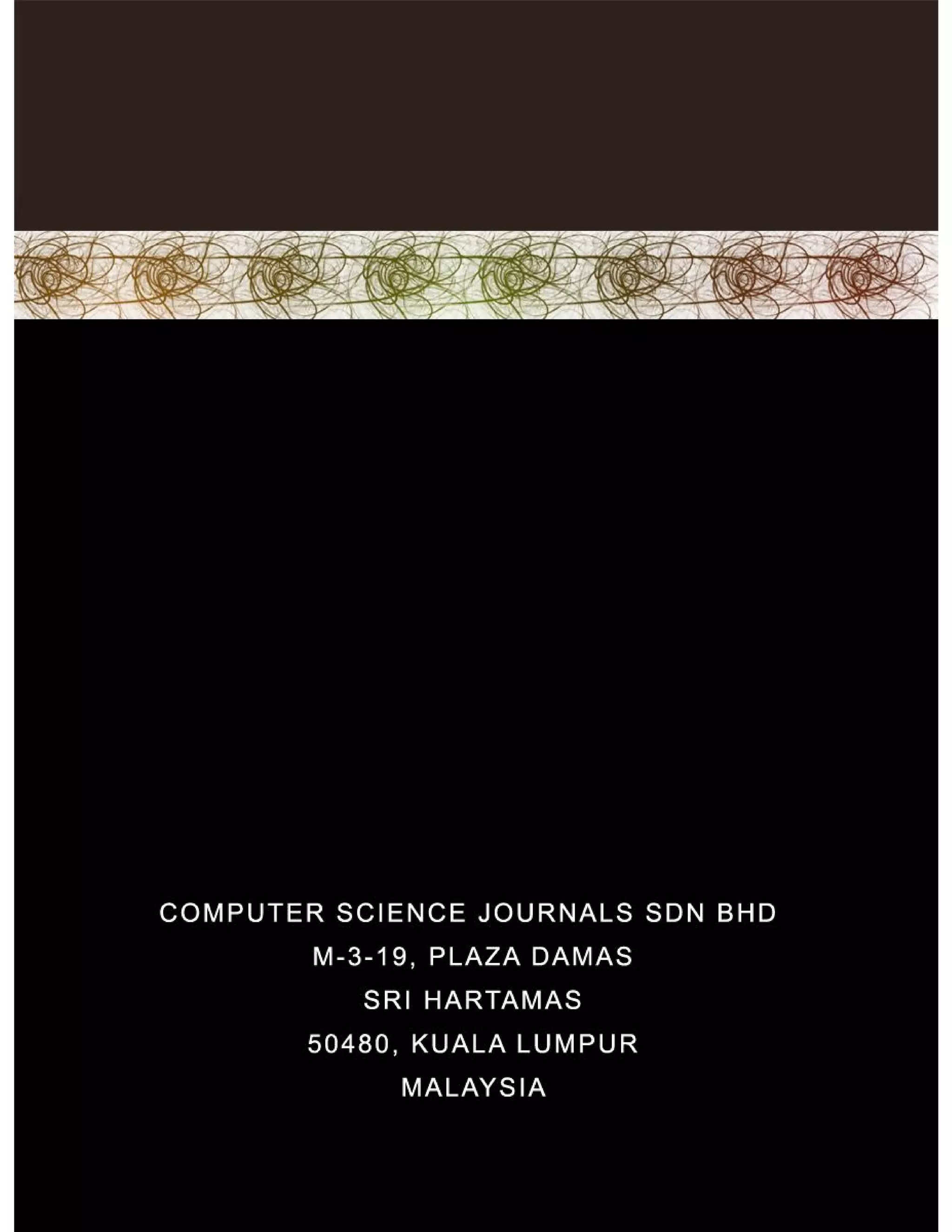 International Journal of Image Processing (IJIP) Volume (1) Issue (2)