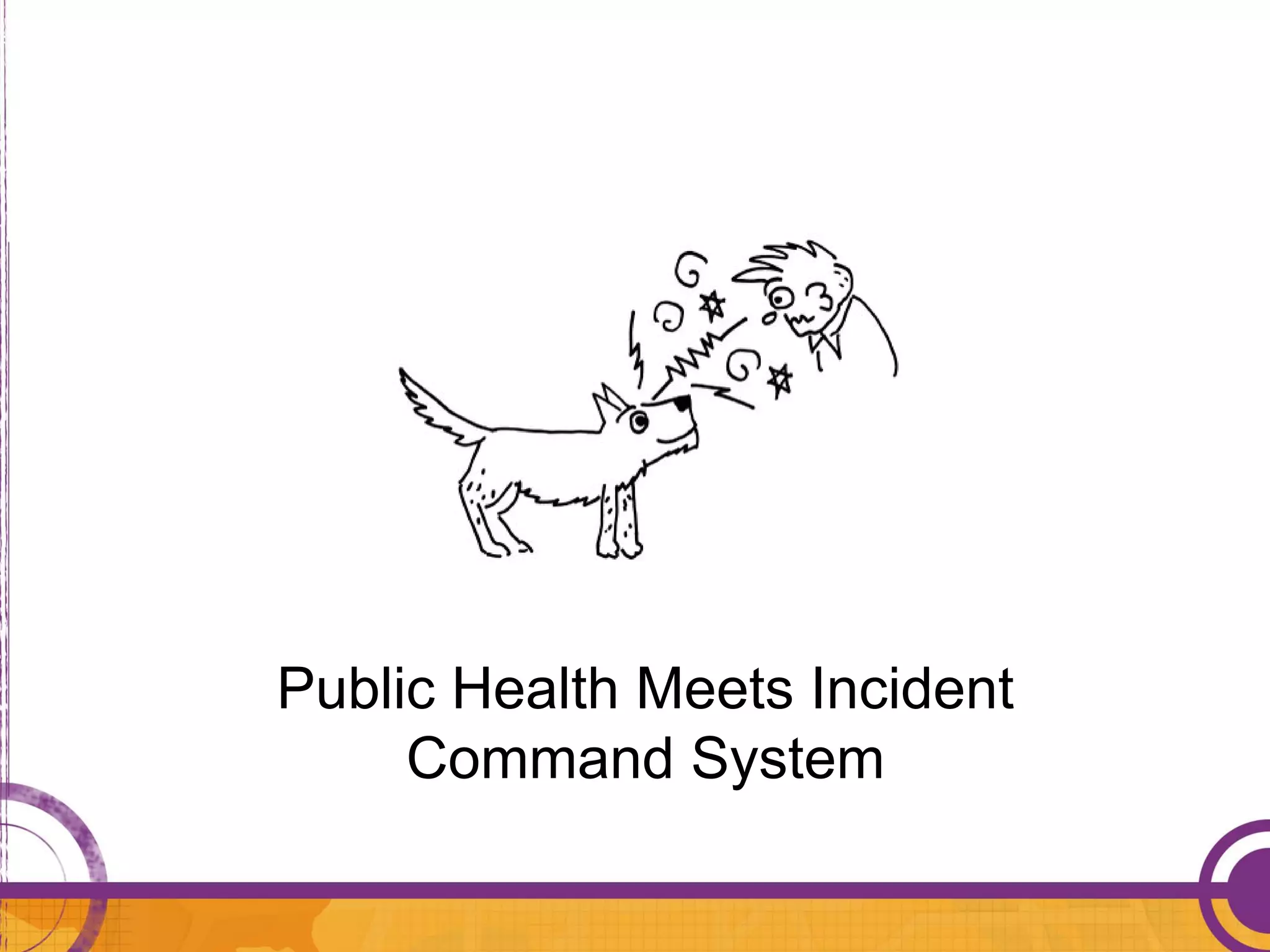 Public Health Meets Incident
     Command System
 