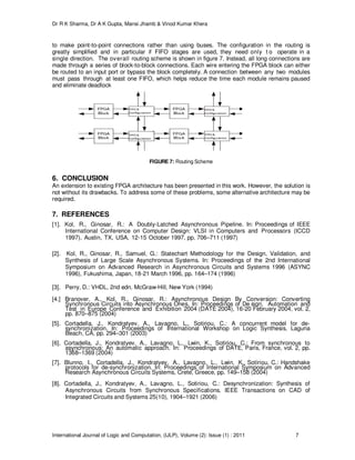 FIFO Based Routing Scheme for Clock-less System | PDF